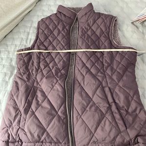 Mulberry/purple/ dark mauve reversible vest
